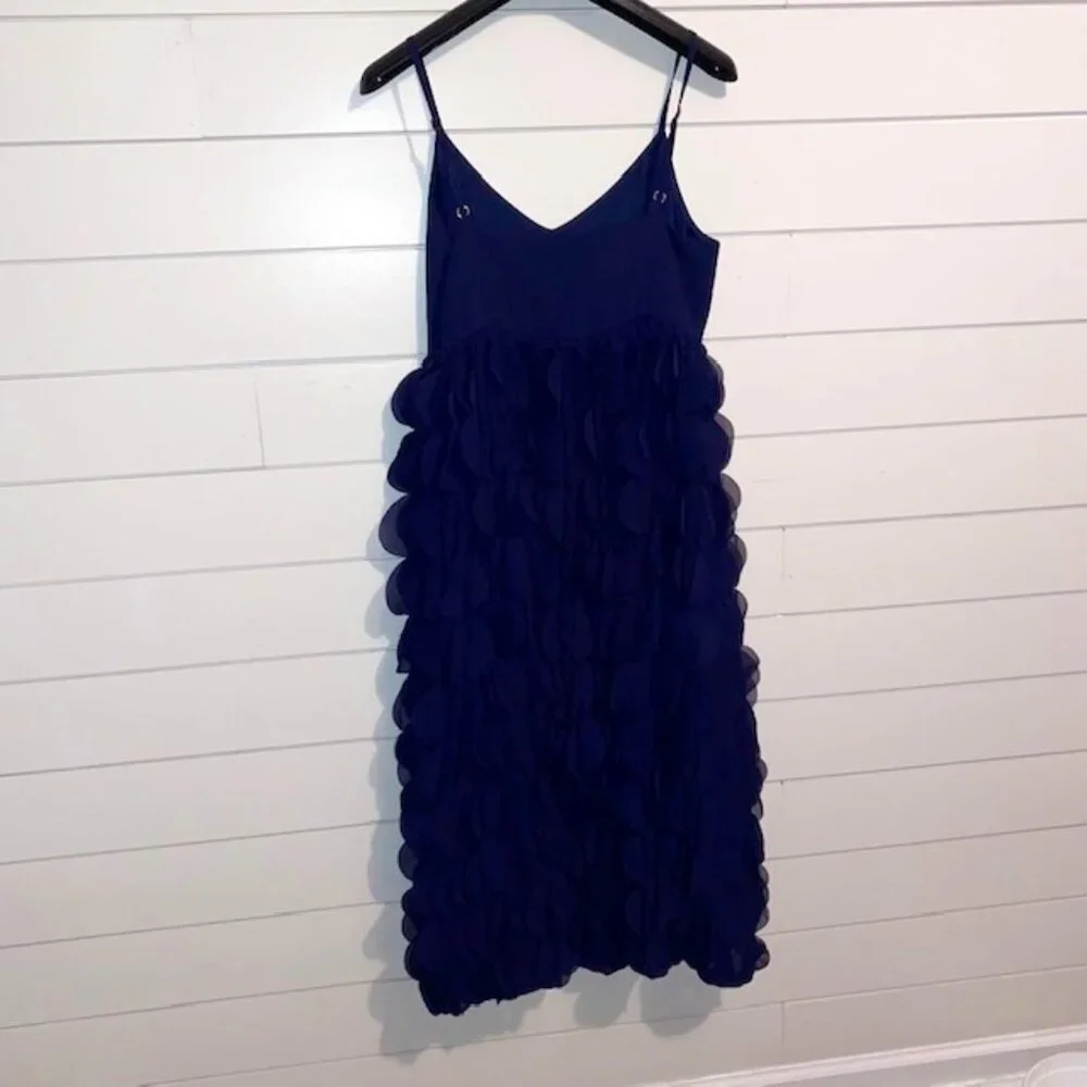 NWT Trina Turk Carolina Circular Applique Midi-Dress - Indigo (Women's Size 4) - Picture 7 of 9